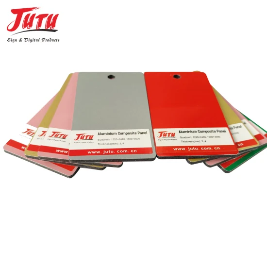 Огнестойкая алюминиево-алюминиевая композитная панель Jutu для вывесок, рекламы и надписей.